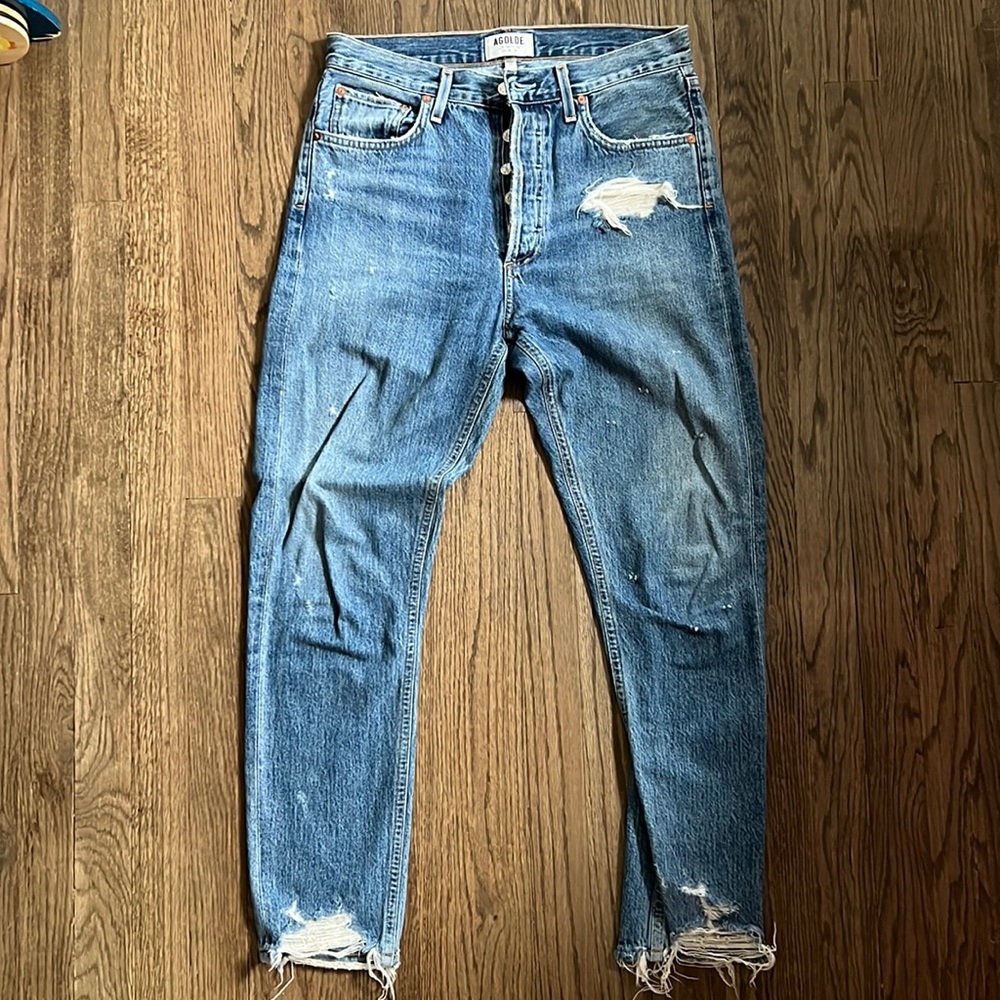 Agolde Jamie High Rise Classic with Raw Hem